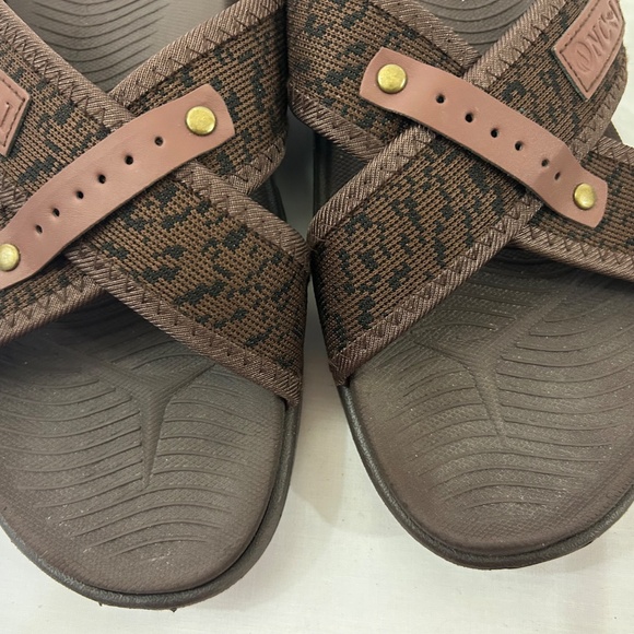 ONCAI Mens Sandals Arch Support Slides Plantar Fasciitis - Picture 7 of 11